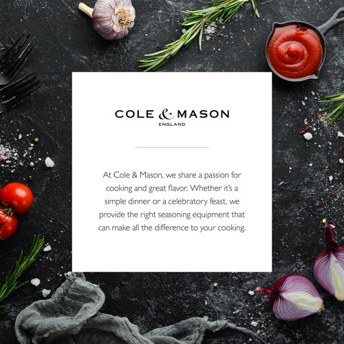 Cole & Mason 7" Camden Traditional Acacia Gift Set - Kitchen Mills with Adjustable Grinding - Flavor-Enhancing Grinder Set - Salt & Pepper Mills for Smooth Grind Experience