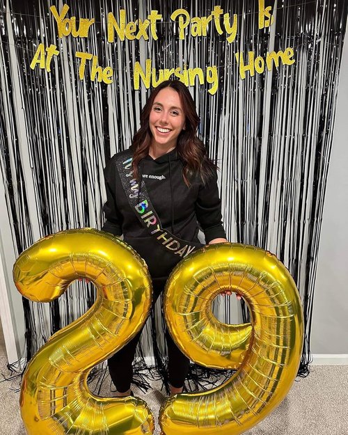 Gold 9 Balloon | 40-Inch Giant Number Balloon for 9th, 19th, 29th, 90th Birthday Celebrations