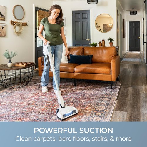 Kenmore CS2015 Corded Stick Vacuum - Powerful 2-Motor Suction, Hair Eliminator Nozzle & LED Headlight