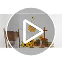 11.8 Inch Wooden Sunflower Welcome Sign with Bible Verse Wall Decor