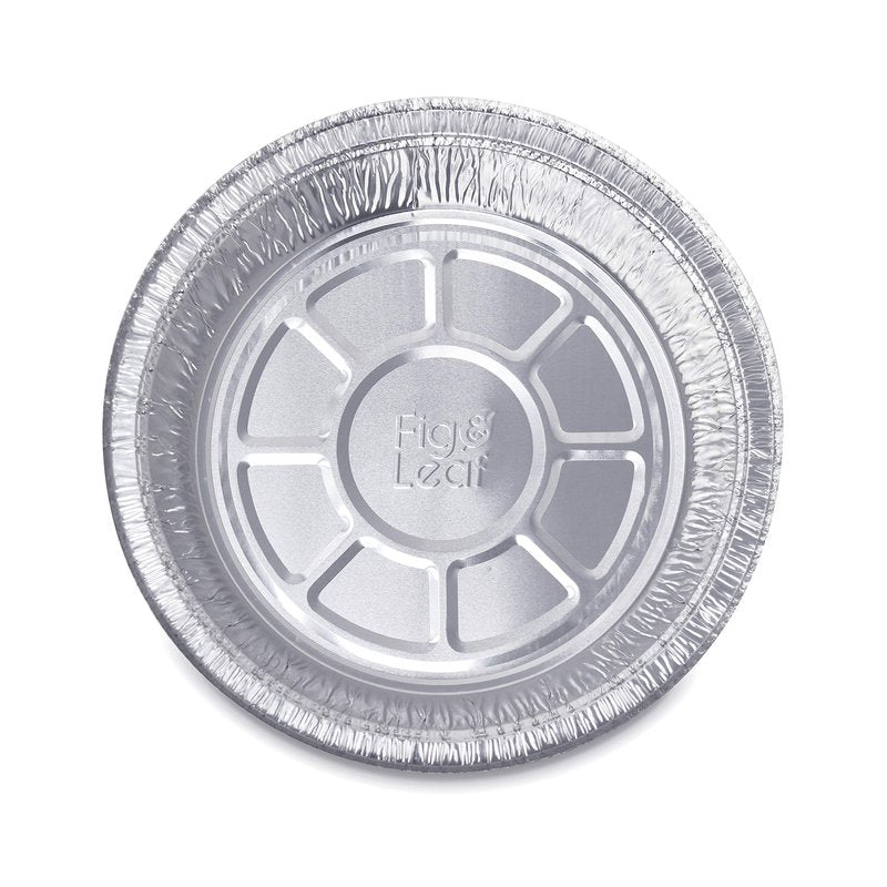 (60 Pack) Premium 7-Inch Round Foil Pans with Plastic Dome Lids l Heavy Duty l Disposable Aluminum Tin for Roasting, Baking, or Cooking