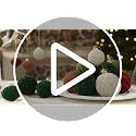 24 Pack Velvet Christmas Ornaments - Flocked Holiday Ball Decor in Cream, Green, Red