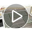 2x6 ft Laundry Room Runner Rug, Non-Slip Washable Kitchen Floor Mat Beige