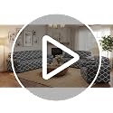 Stretch Sofa Cover Set - 3 Pcs Black Slipcovers for Sofa, Loveseat & Armchair