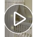 Double Layer Bed Canopy with Star Lights - Kids Reading Nook Tent, Pink