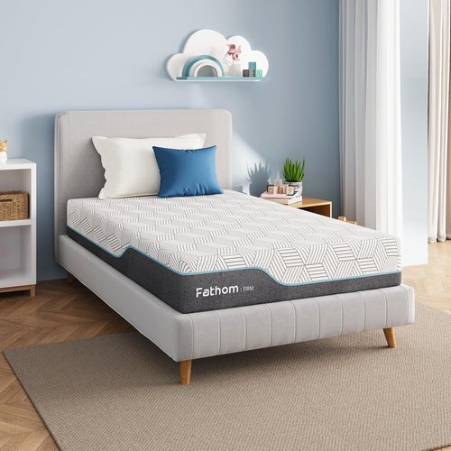 FATHOM Firm Twin Mattress - 8 Inch Memory Foam for Back Pain Relief | Cool Sleep with Gel Foam