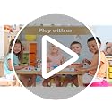 Kids Sensory Activity Table with 3 Storage Bins and Paper Holder