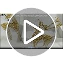 White Glitter Christmas Reindeer Figurines - 2-Piece Holiday Table Decor