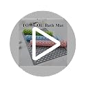 Non-Slip Shower Mat with Suction Cups, Washable Bathtub Mat - Grey 27.6x15"