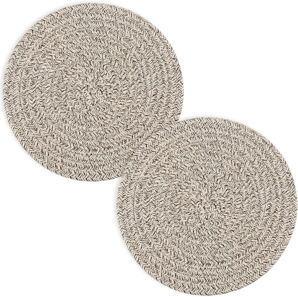 Trivets | Heat Resistant Hot Pads - 8-Inch Pot Holders Set of 5 for Kitchen Counter Protection - Brown