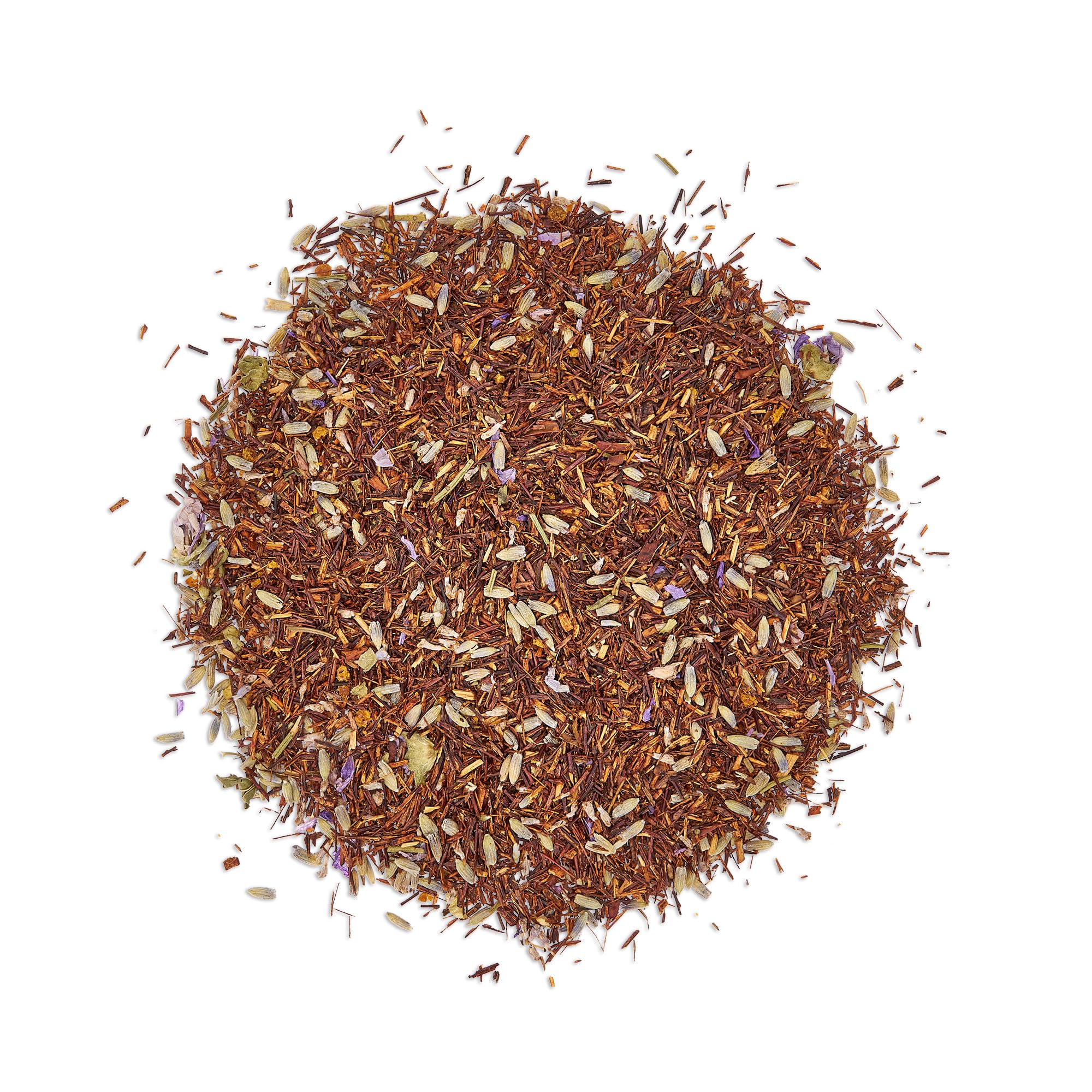 Pinky Up Honey Lavender Rooibos Tea, Full Leaf Herbal Tea with Flowers, Naturally Caffeine-Free, Compostable Pyramid Sachets, Floral and Sweet, 1.6 oz, 15 Sachets