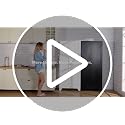 61" White Kitchen Pantry Storage Cabinet with 4 Adjustable Shelves & 2 Doors