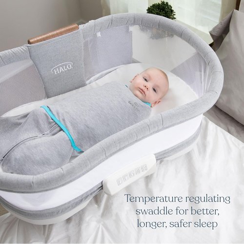 HALO Baby Sleepsack Swaddle - 3-Way Adjustable Wearable Blanket, TOG 1.5, Ombre, Newborn 0-3 Months