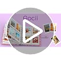 Kids Instant Mini Photo Album - 200 Pocket Glitter Memory Book