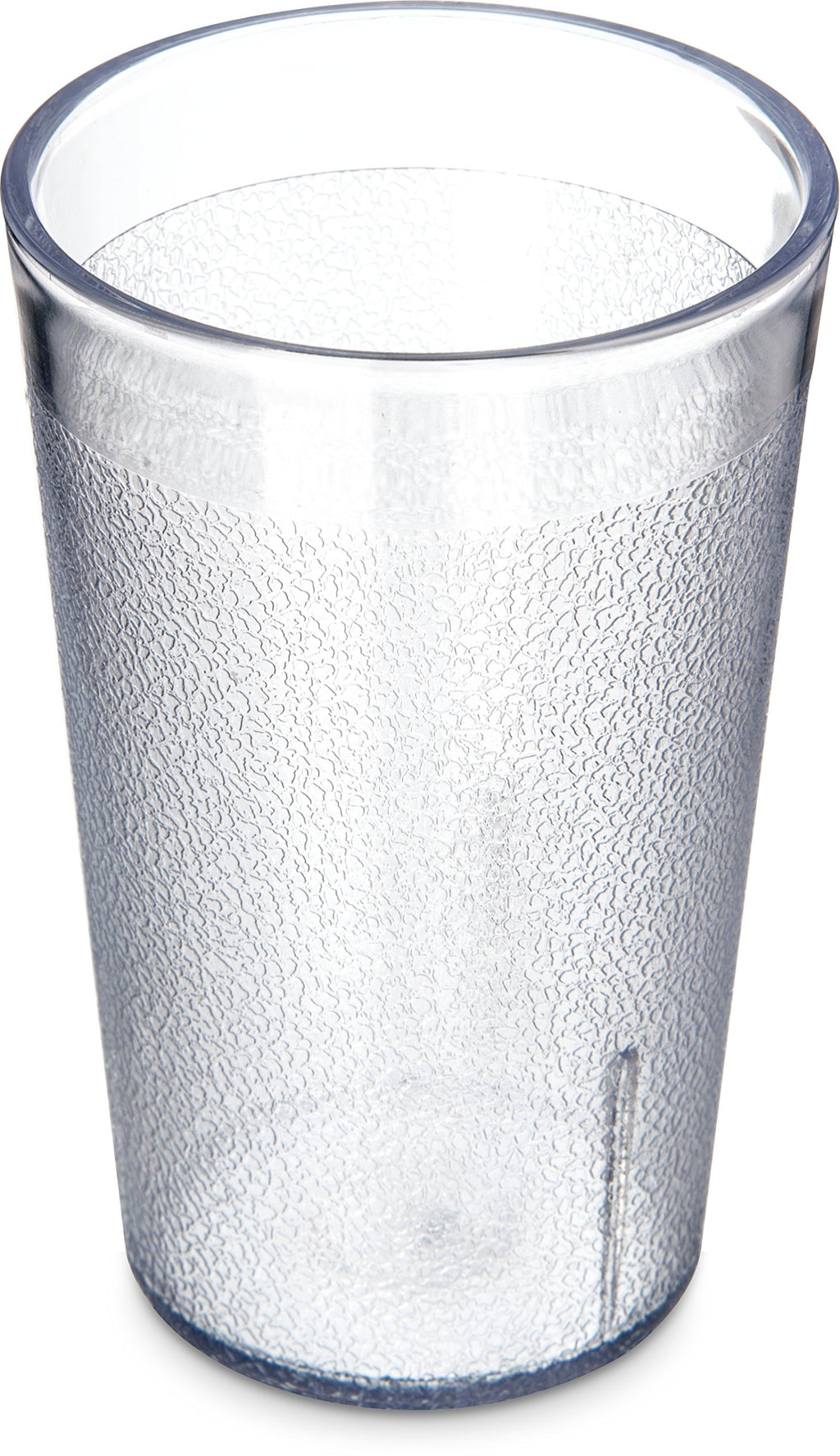 Carlisle FoodService Products Stackable Stackable Tumbler Plastic Tumbler with Pebbled Exterior for Restaurants, Catering, Kitchens, Plastic, 9.5 Ounces, Clear, (Pack of 72)