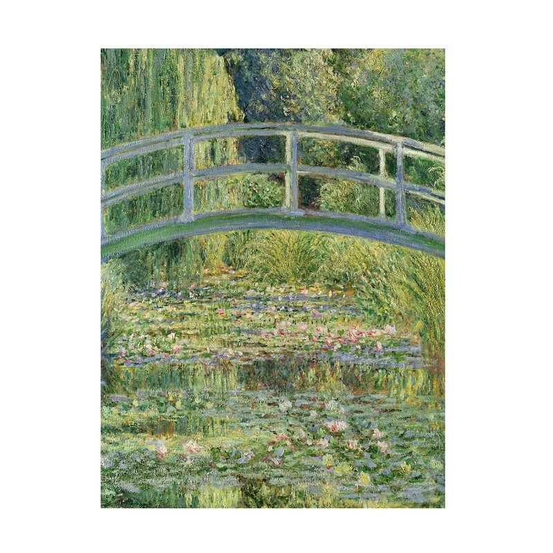 Wrapped Canvas Wall Art - Claude Monet 'The Waterylily Pond Pink Harmony 1899' Wall Art for Living Room, Bedroom, or Office Décor - 14x19