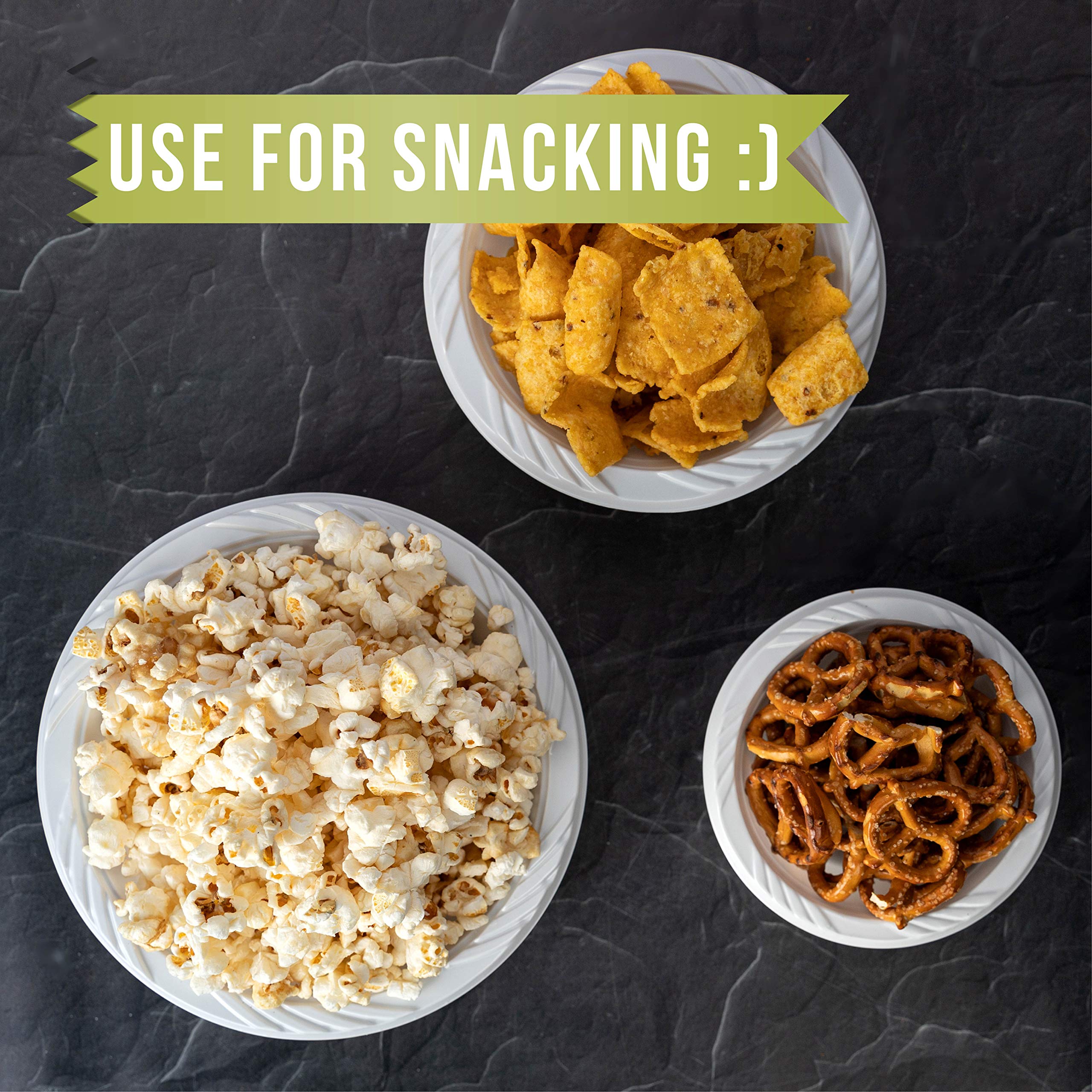 800 Count Disposable 12 ounce White Plastic Soup Bowls