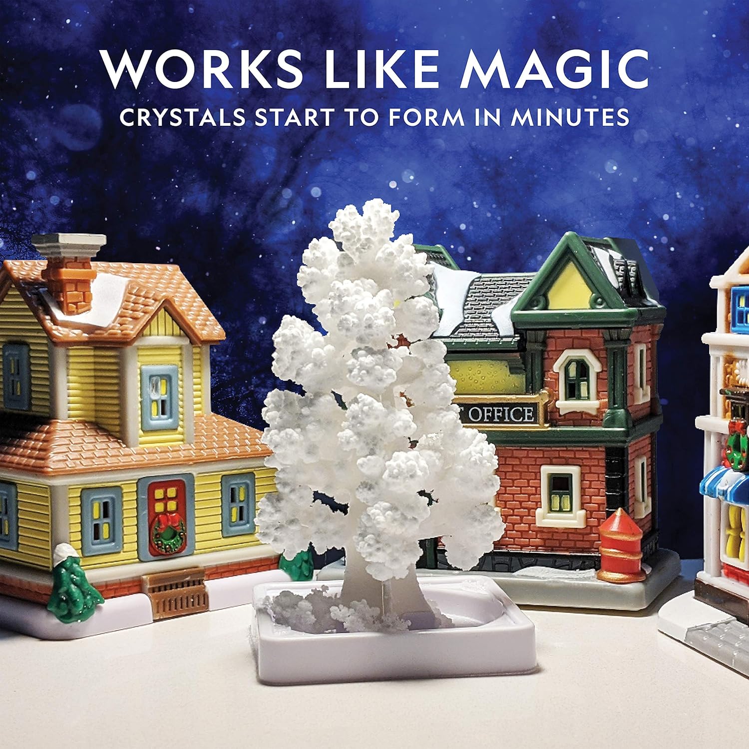 National Geographic Crystal Growing Kit for Kids - Grow a Stunning Crystal Garden in 6 Hours | Educational STEM Craft