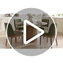 Modern Upholstered Dining Chairs, Linen Fabric Kitchen Chair Set of 4, Beige