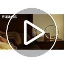 Vivilumens Sunrise Alarm Clock with Sound Machine - Wooden Grain, Dual Alarms, Gentle Wake-Up, USB Charging