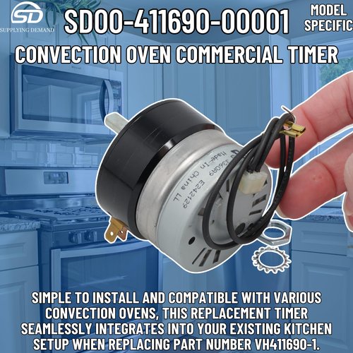 Supplying Demand 00-411690-00001 Convection Oven Commercial Timer - Replaces VH411690-1