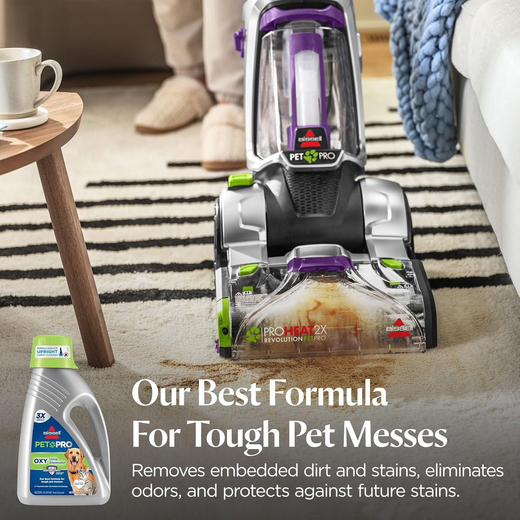Bissell 1990 Pro Pet Urine Eliminator - Powerful Upright Deep Cleaner Formula for Tough Stains