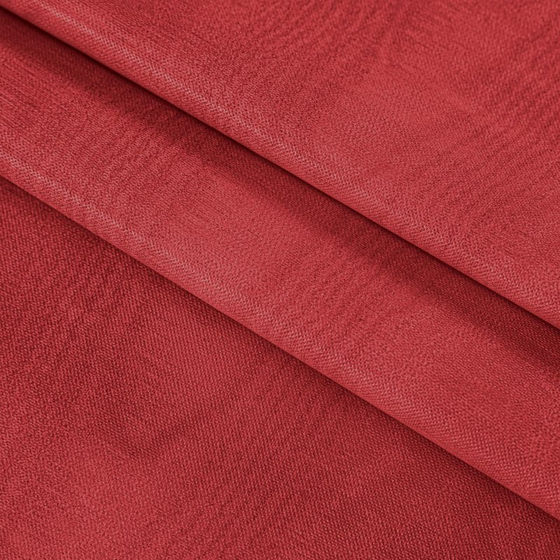 Newbridge Red Moire Wavy Solid Vinyl Flannel Backed Tablecloth, 60 x 102 Inch Rectangle, Heavyweight Indoor Outdoor Waterproof Table Cover, Easy Care Wipe Clean