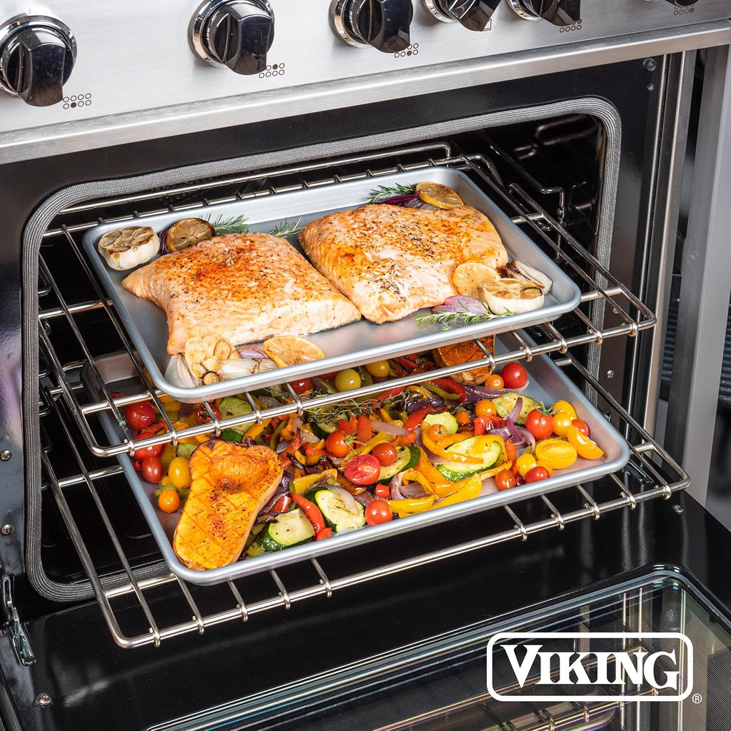 Viking Premium 15-Inch Nonstick Baking Sheet Pan - PFAS-Free Heavy Gauge Aluminized Steel | Oven Safe to 475°F