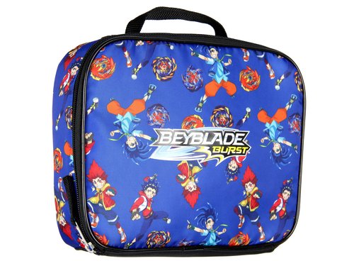 INTIMO Beyblade Burst Spinner Tops Character Allover Print Backpack with Lunch Bag Tote