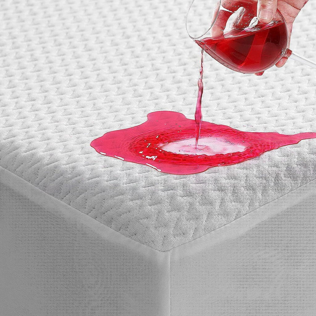 TASTELIFE Queen Size Mattress Protector - Waterproof & Breathable Cooling Cover, Deep Pocket Fits 8-21”