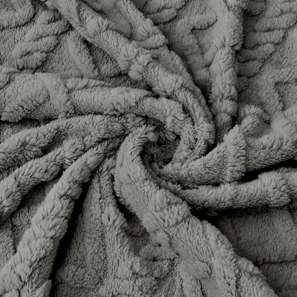 **Sherpa Fleece Baby Blanket - Ultra Soft, Cozy Infant Receiving Blanket for Crib/Stroller | 30”x40” (Grey)**