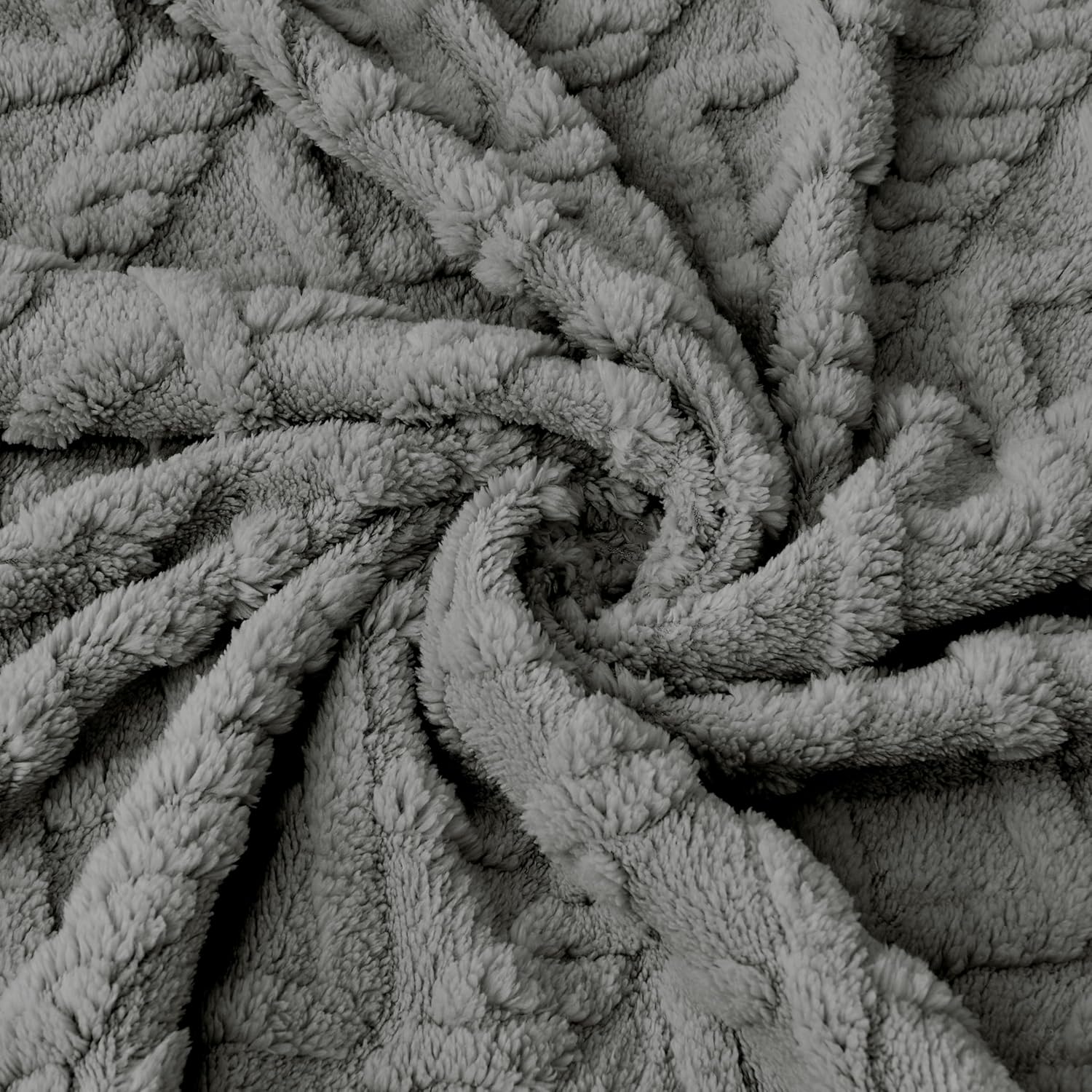 **Sherpa Fleece Baby Blanket - Ultra Soft, Cozy Infant Receiving Blanket for Crib/Stroller | 30”x40” (Grey)**