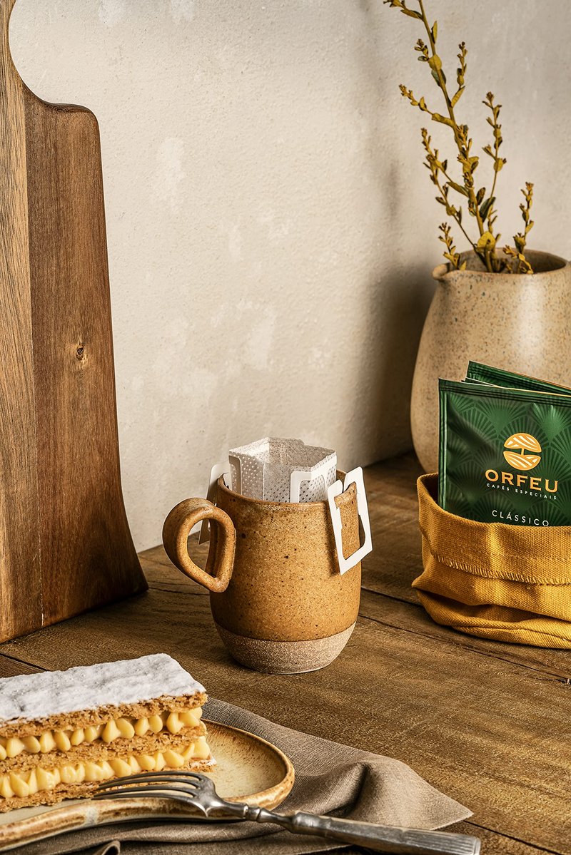 ORFEU - Specialty Coffee Classic - Drip Sachet - Arabica, Medium Roast with Notes of Floral, Fruity & Caramel - Velvety Smooth Body - 10 Units (3.52oz/100g)