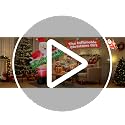 OurWarm 6 FT Santa Claus Inflatable with Detachable Banner - Outdoor Xmas Yard Decoration
