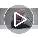 Memory Foam Travel Neck Pillow with Chin Support & Washable Cover