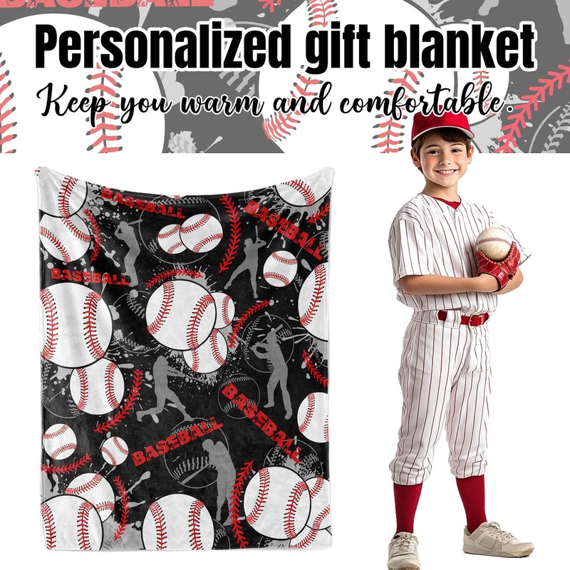 Soft Football Blanket for Boys Men, Room Decor Bedding 50x60 in