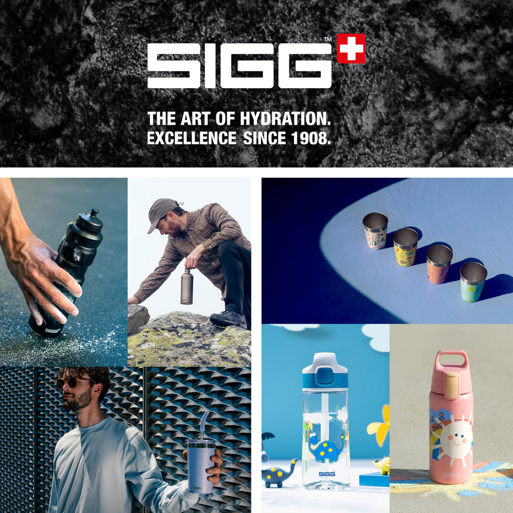 Sigg - Reusable Water Bottle - Shield ONE - Leakproof - Recyclable - BPA Free - Black - 25 Oz