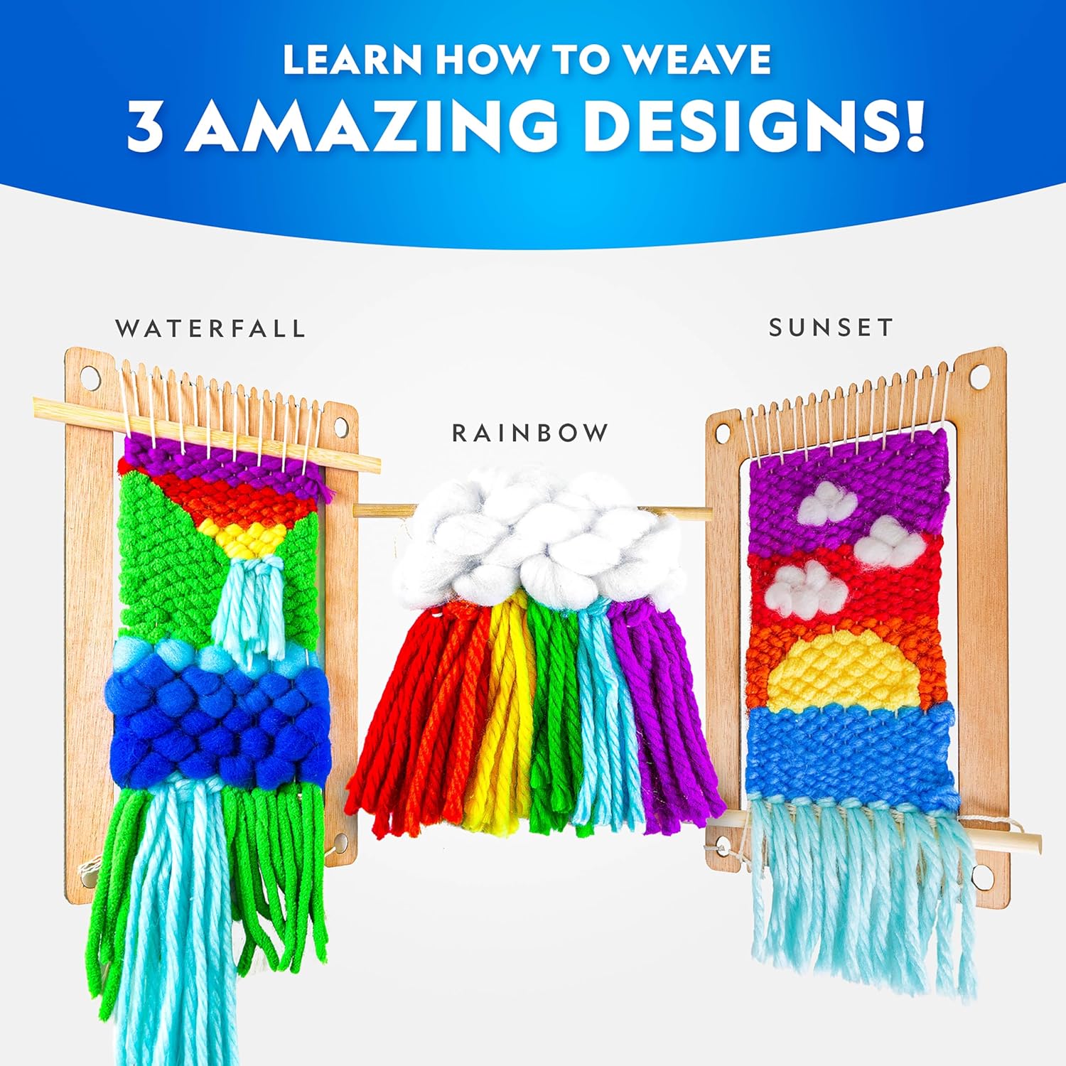 National Geographic Mega Arts & Crafts Activity Kit - 3-in-1 Craft Set for Kids | Build, Paint & Weave