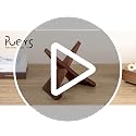 Now Playing Vinyl Record Stand, Rustic Wood Display Holder for Albums