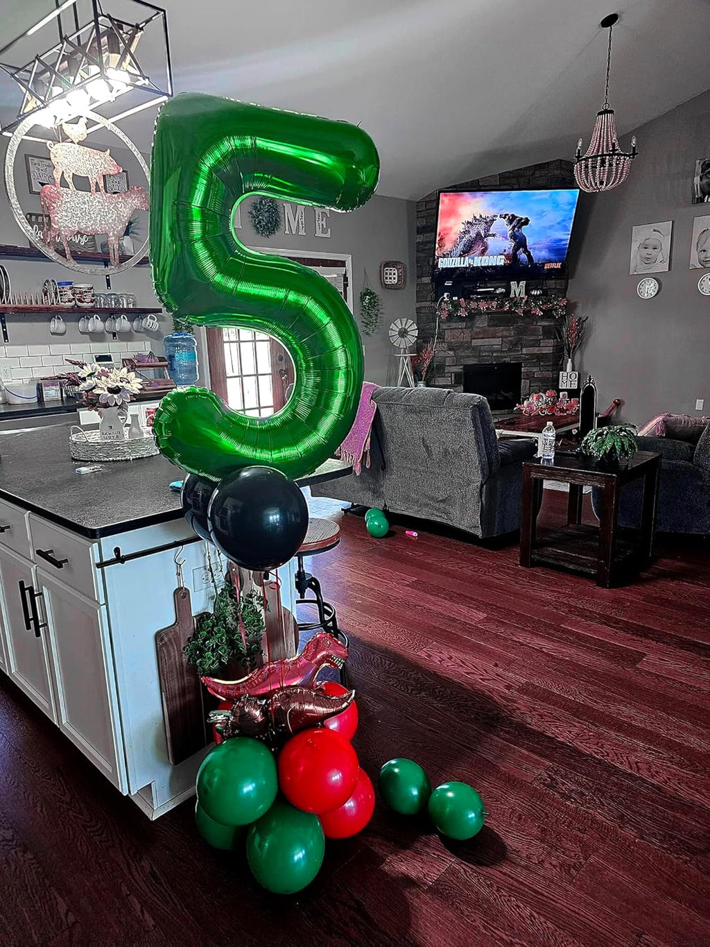 Number 5 Balloon by [Brand Name] - 40 Inch Dark Green Foil Balloon for 5th Birthday Party Decorations