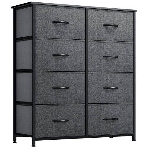 YITAHOME Fabric Dresser Drawer, Tall Storage with 8 Drawers, Dresser & Chest of Drawers, Storage Drawer Organizer for Closet, Living Room, Closets