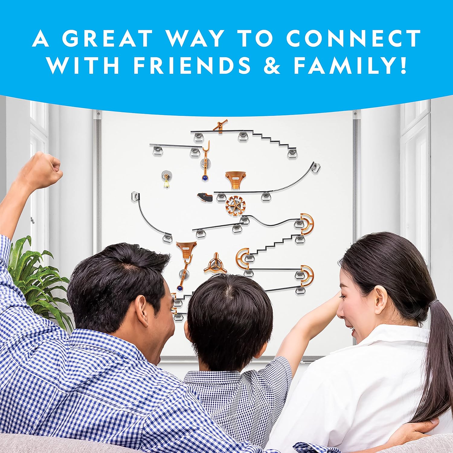 National Geographic Magnetic Marble Run - 75-Piece STEM Building Set for Kids & Adults | Create Exciting Marble Mazes