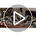 Seenelling 10 Pcs Clear Glass Finial Christmas Ornaments with White Velvet Ribbons - Classic & Vintage Style