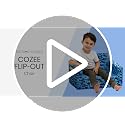 Convertible 2-in-1 Kids Foam Flip-Open Sofa and Lounger Bed