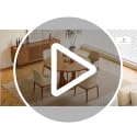 47-Inch Round Wooden Dining Table, Modern Pedestal Kitchen Table, Walnut