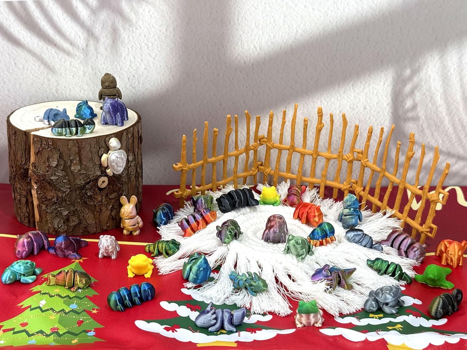 Skiennix 2025 Christmas Advent Calendar - Mini 3D Printed Animal Set for Kids | 24 Days of Fun Gifts