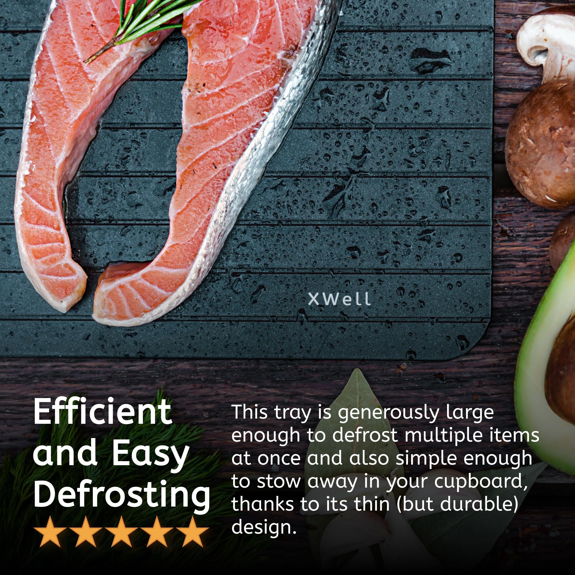XWell Defrosting/Thawing Tray for Frozen Meat Eco Friendly Thawing Board, Meat Defroster Tray, Defrosting Thaw Plate/Board, Defrost Plate/Mat