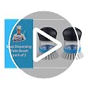 Soap Dispensing Palm Brush 2 Pack - Non-Scratch Kitchen Dish Scrubber