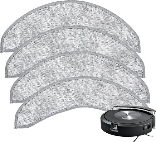 iRobot Replacement Mop Pads - 4 Pack Microfiber Washable Mopping Pads for Roomba Combo j7+/j9+