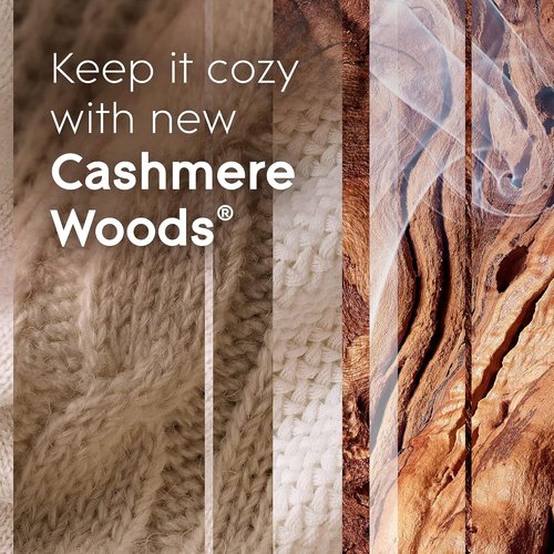Glade PlugIns Refills Air Freshener - Cashmere Woods Scented Essential Oils | 1.34 Fl Oz, 2 Count